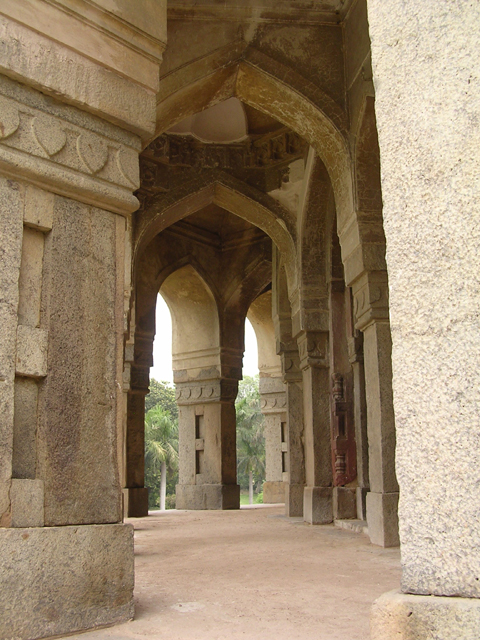 Looking into the outer arcade