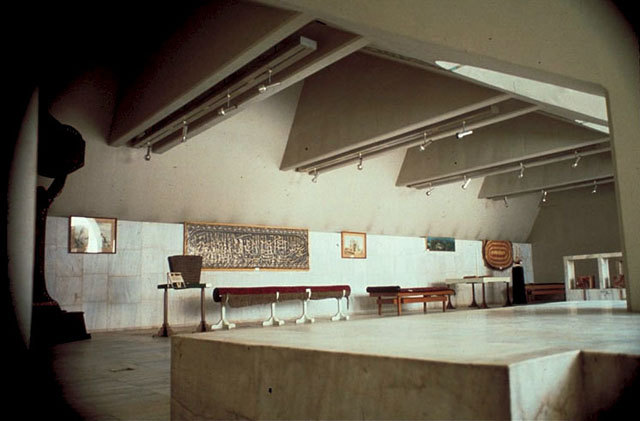 Interior view of exhibition hall