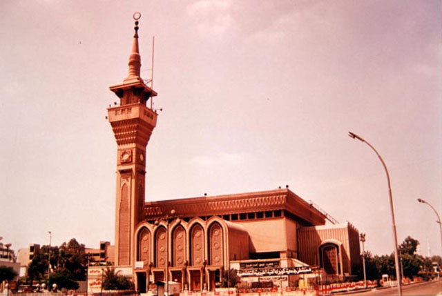 View from street to mosque