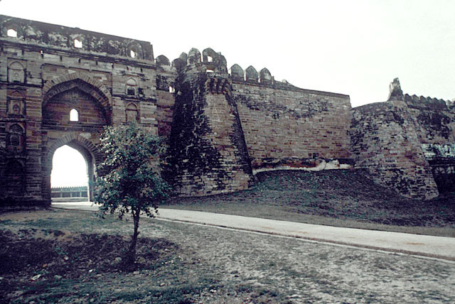 View of the citadel walls and the inner gateway