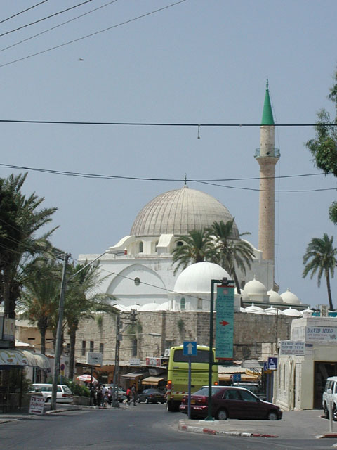 View of the mosque from Chaim Weizmann St. (from northwest)