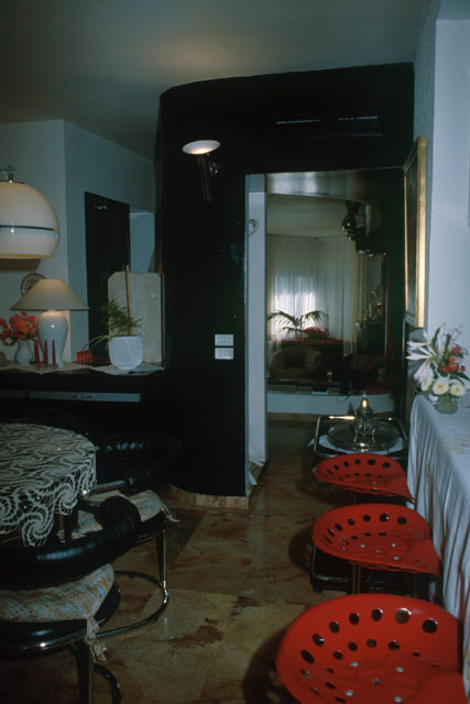 Interior view showing transition between rooms