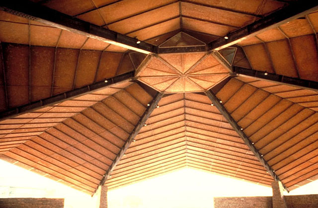 Interior, roof structure