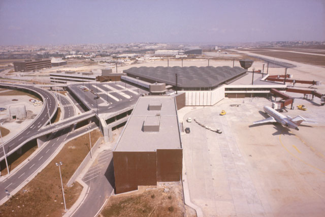 Aerial view showing terminal