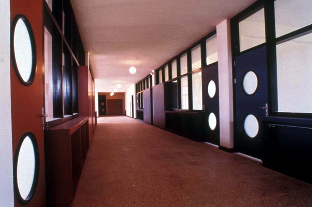 Interior view of a corridor