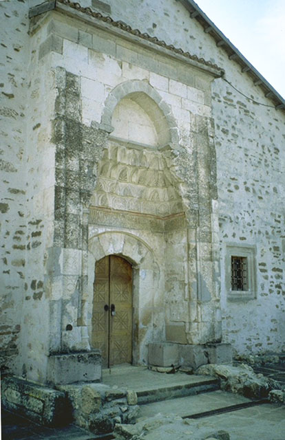 View of the main portal with muqarnas hood