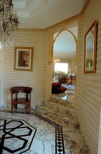 Interior, marble floor pattern
