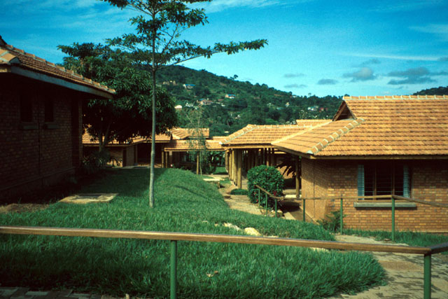 Exterior view showing pathways through residential area