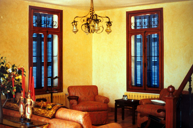 Interior detail showing living quarters
