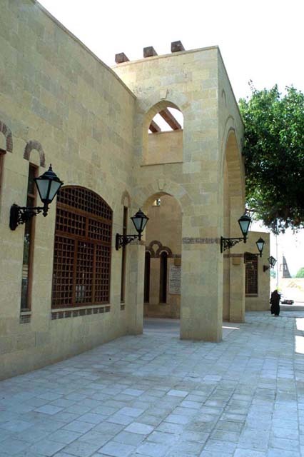 Suq al-Fustat; exterior view, looking down southwest façade