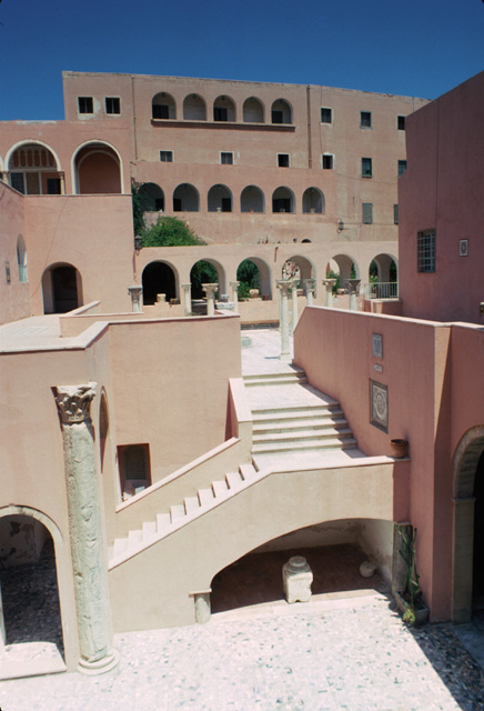 Courtyards within the castle