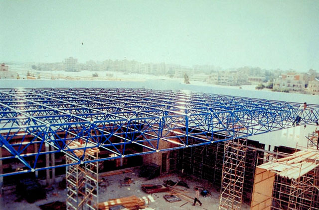 Space-frame roof structure