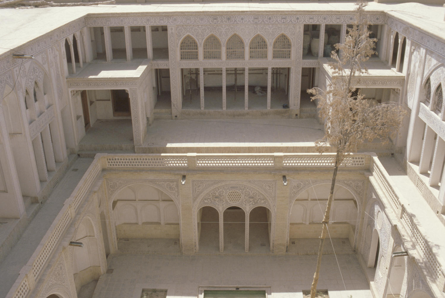 View of the central courtyard, after restoration.