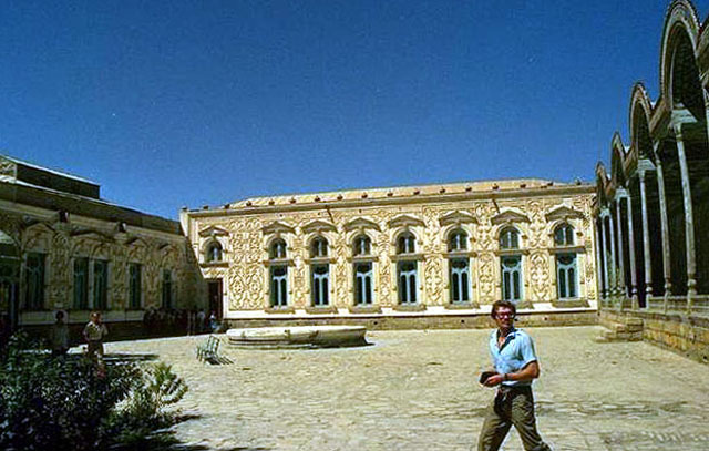 Exterior view of the courtyard