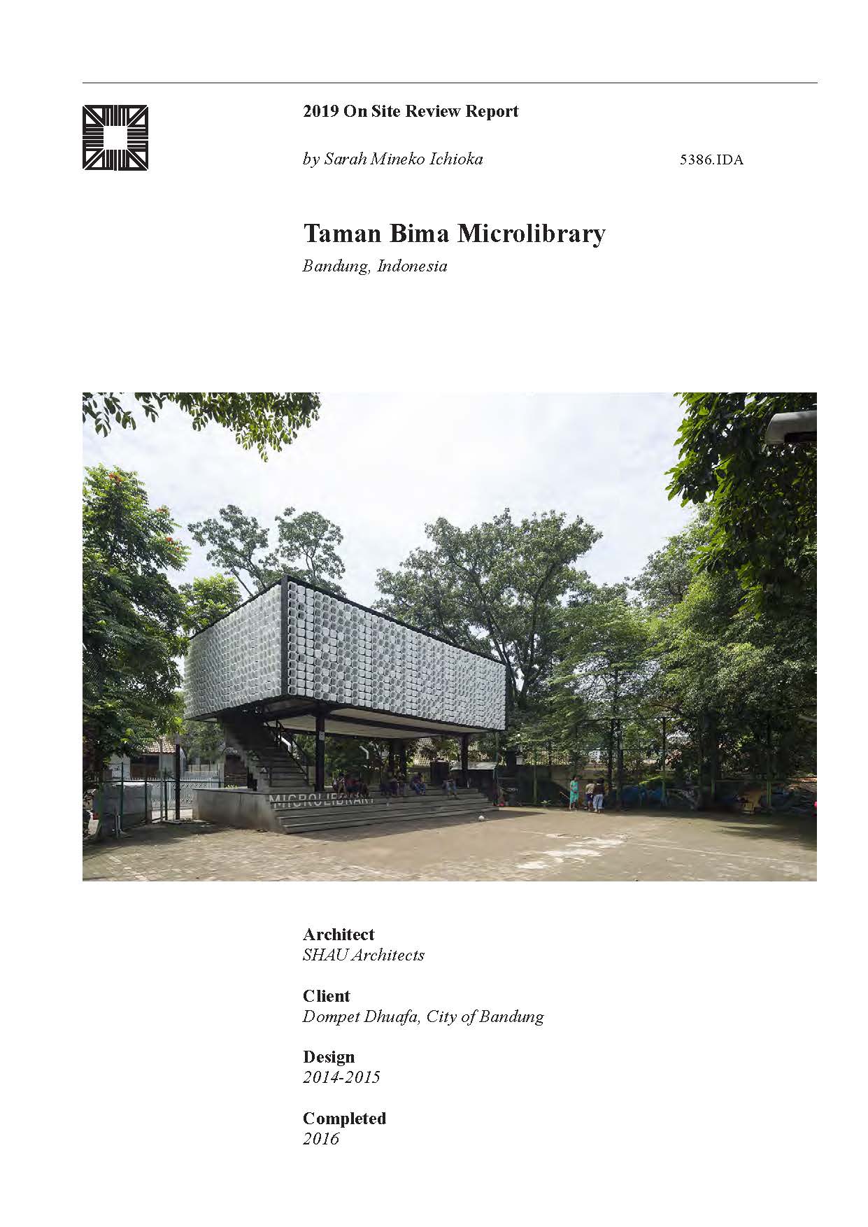 Taman Bima Microlibrary On-site Review Report