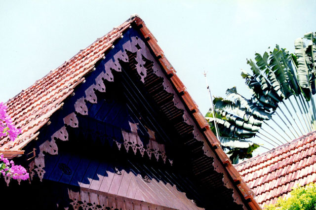 Detail of gabled roof