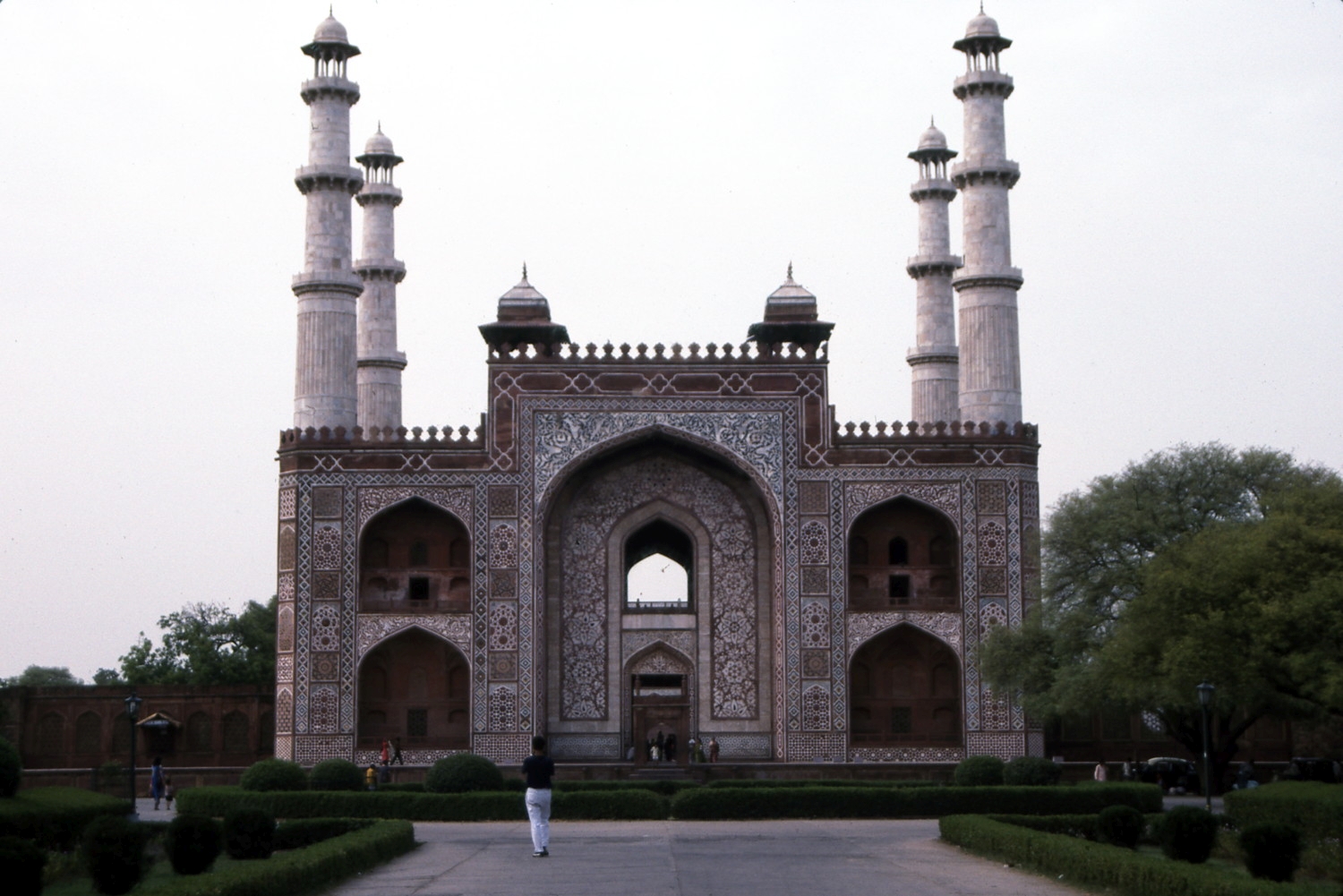 Front view of the southern gate to the tomb complex