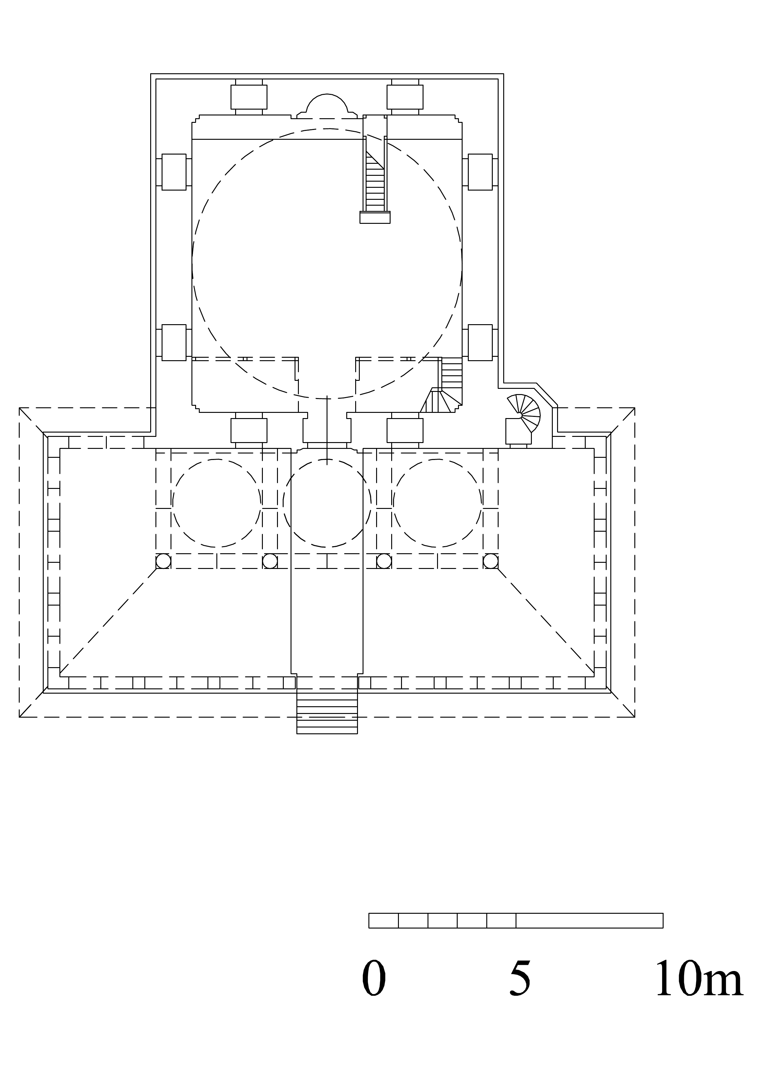  Damat Ferhat Paşa Camii - Floor plan. DWG file in AutoCAD 2000 format. Click the download button to download a zipped file containing the .dwg file.