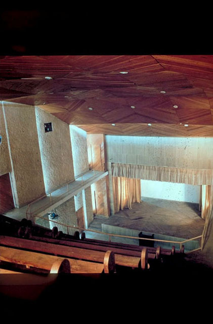 Interior, view over stage