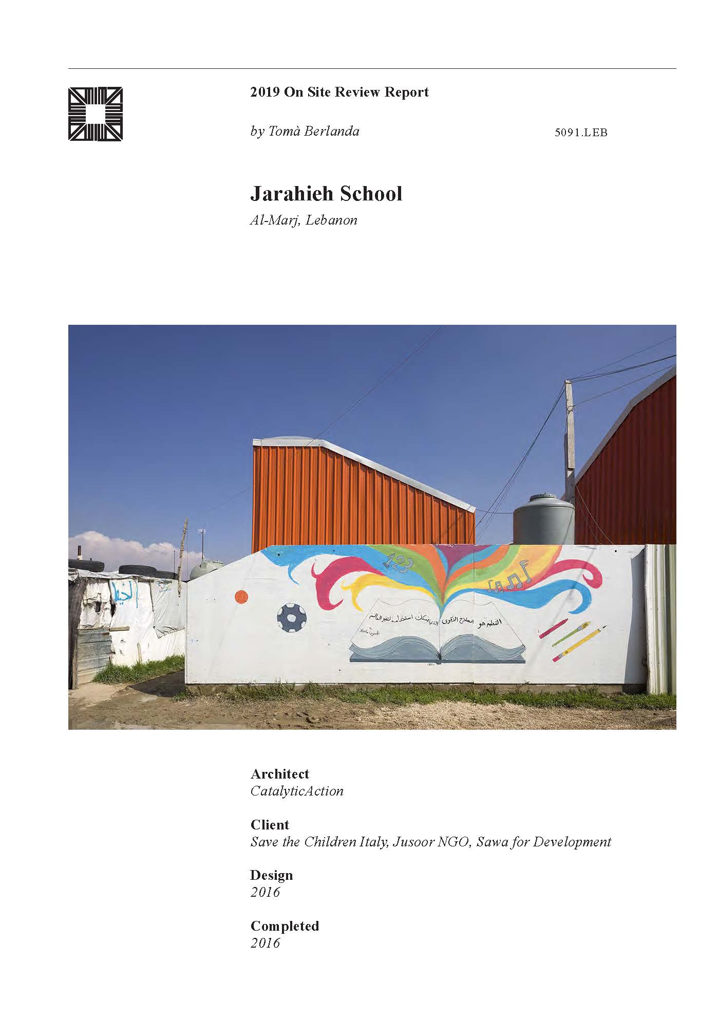 Jarahieh School On-site Review Report