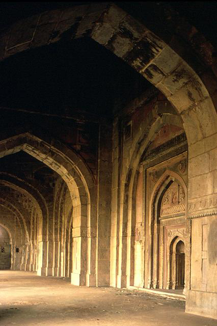 Interior view of arches