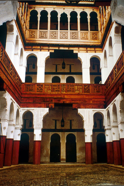 Interior view showing courtyard entrance