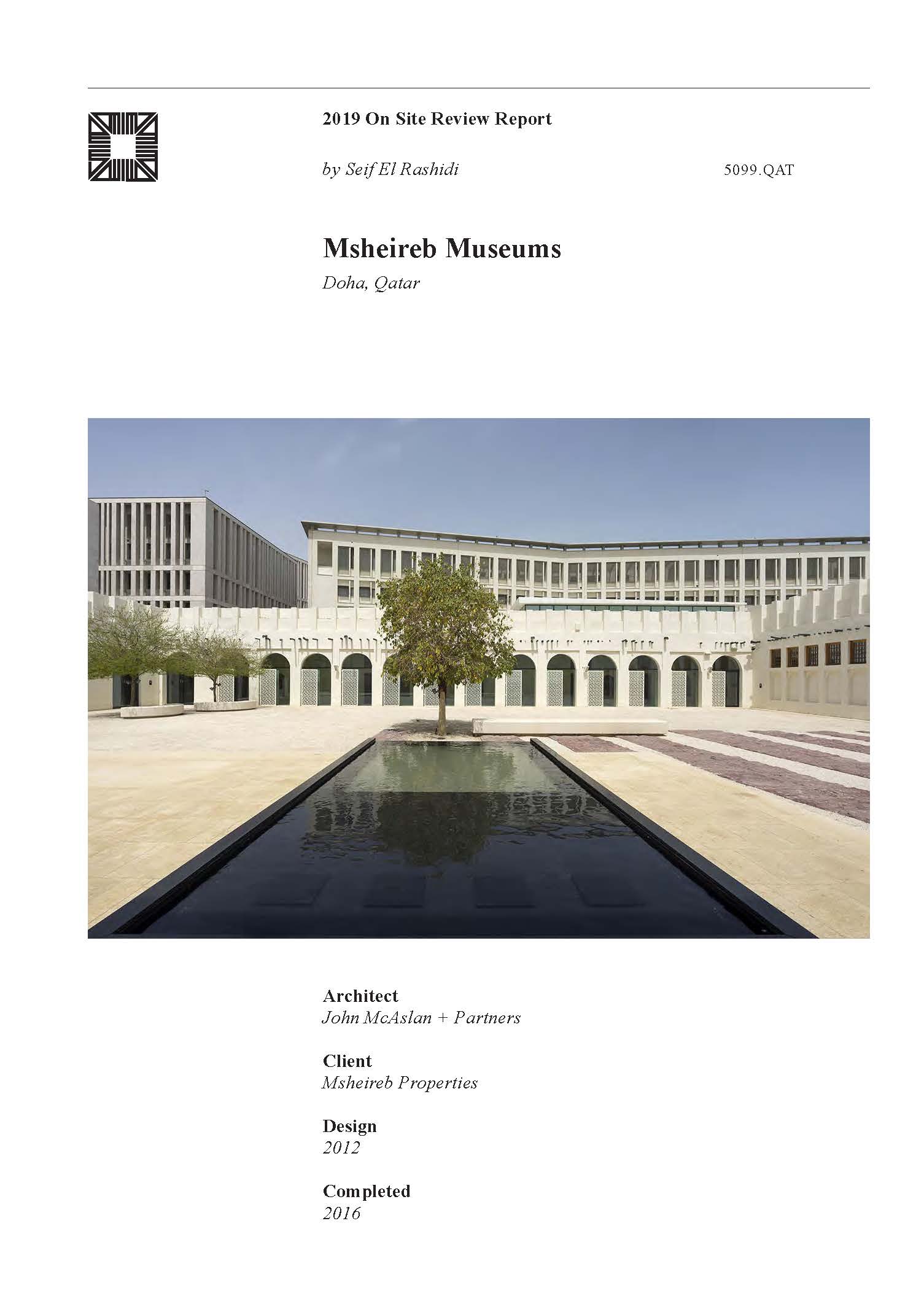 Msheireb Museums On-site Review Report