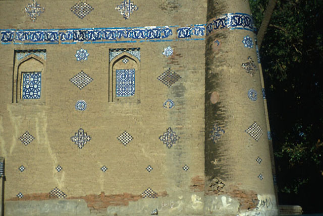Exterior detail of west façade
