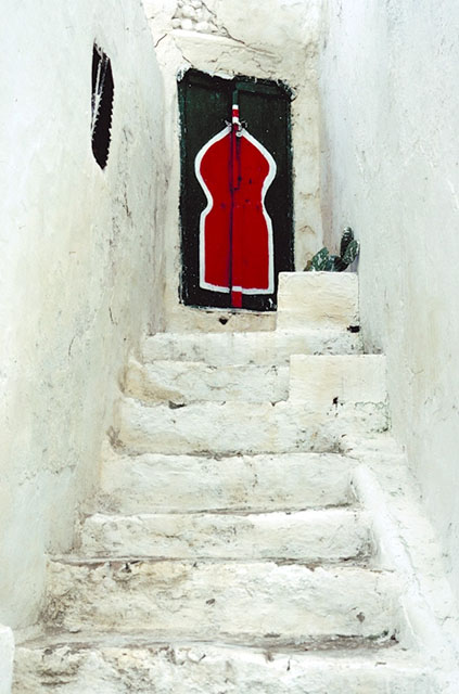 Sidi Bou Said Conservation - <p>Detail, painted doorway</p>