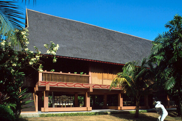 A Mentawai style longhouse