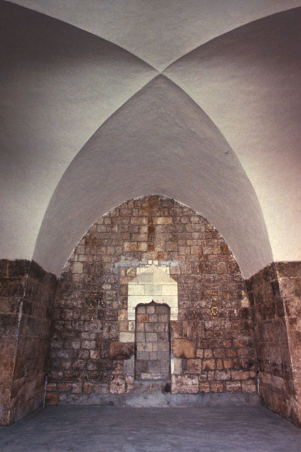 Interior detail showing cross-vault