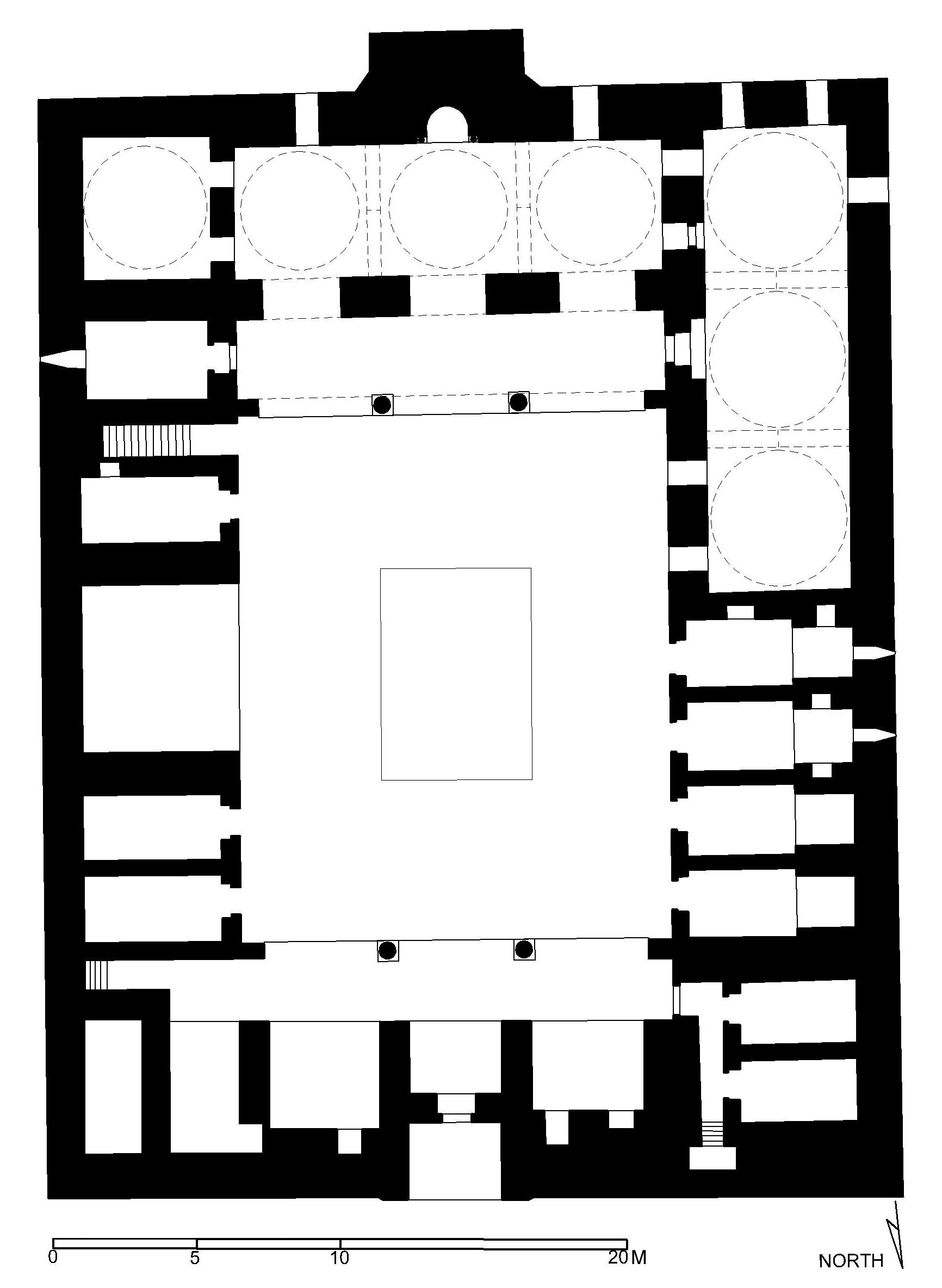 Floor plan of madrasa (after Meinecke)