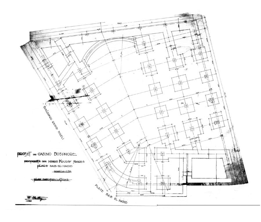 Design drawing: foundation plan and details