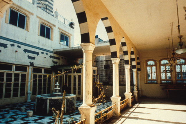 Exterior view showing courtyard