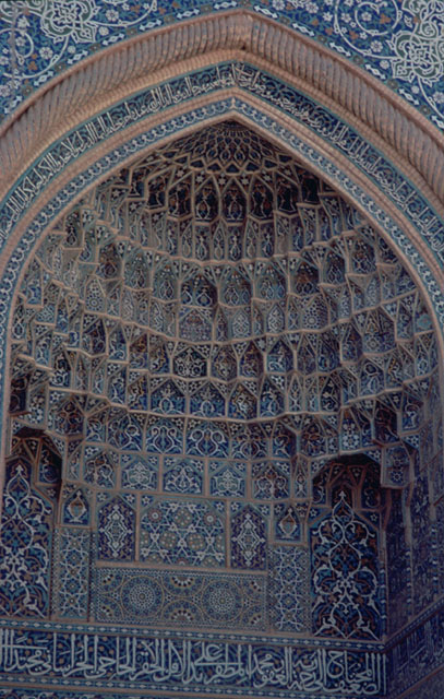 Detail of north portal; muqarnas hood
