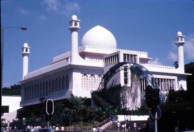 View from street to mosque