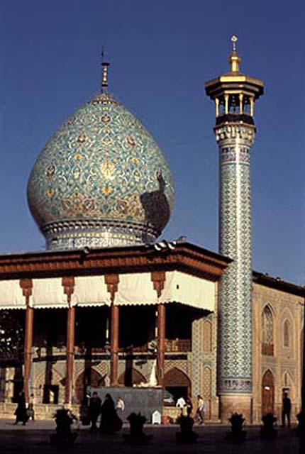 View of tiled dome and mineret
