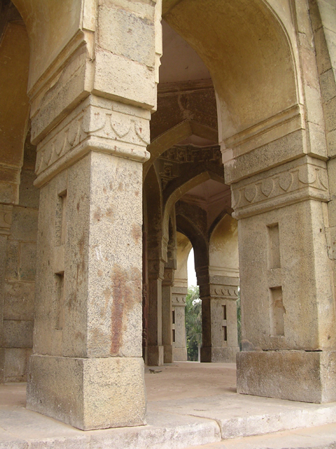 Looking into the outer arcade