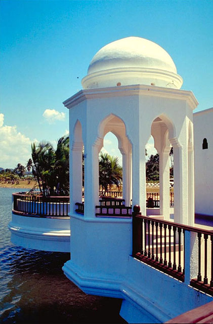 Exterior view, showing cupola shelter and terrace
