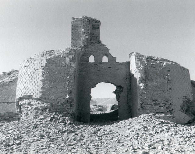 Portal remains, front elevation