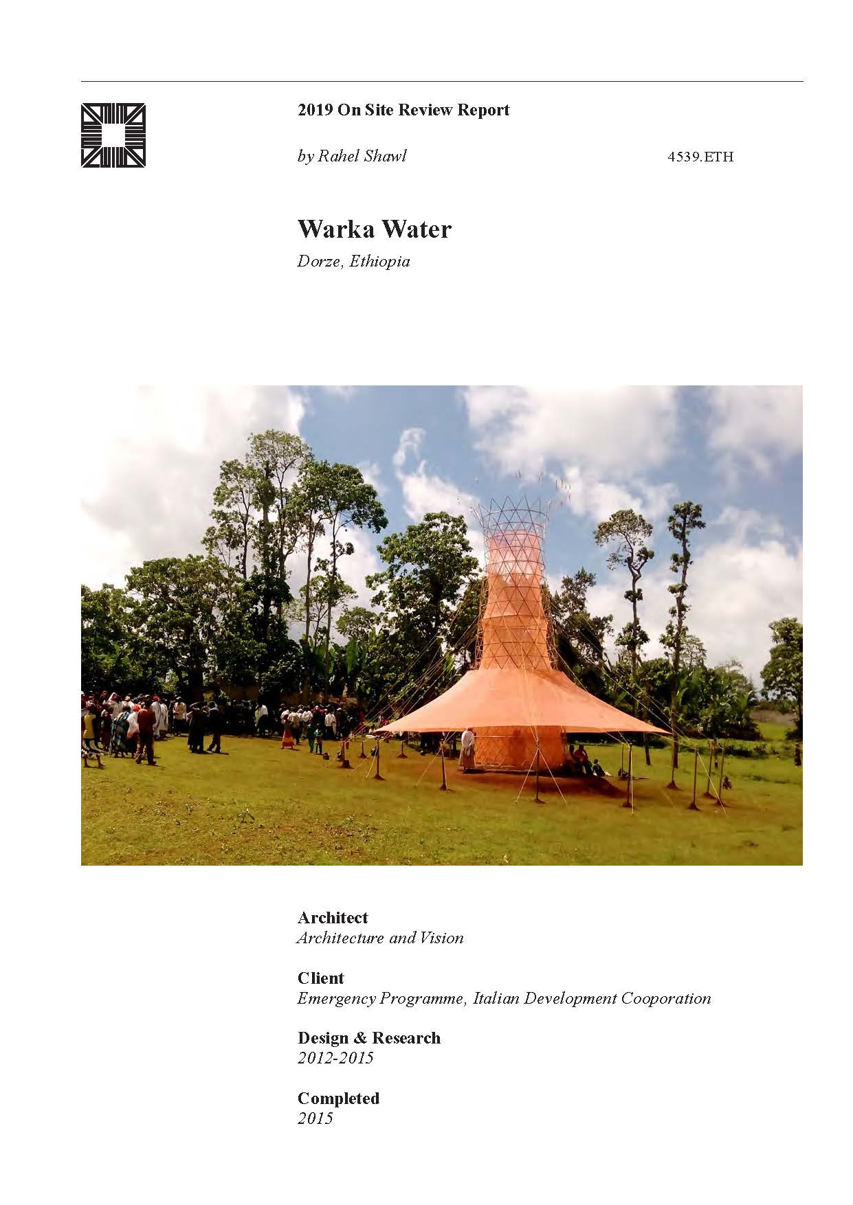 Warka Water Project On-site Review Report