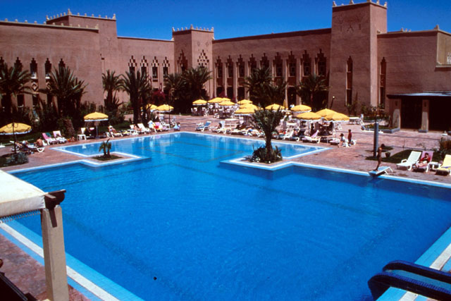 Berbère Palace Hotel - Exterior view, showing pool and building façade