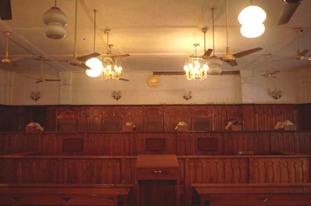 Interior, court room
