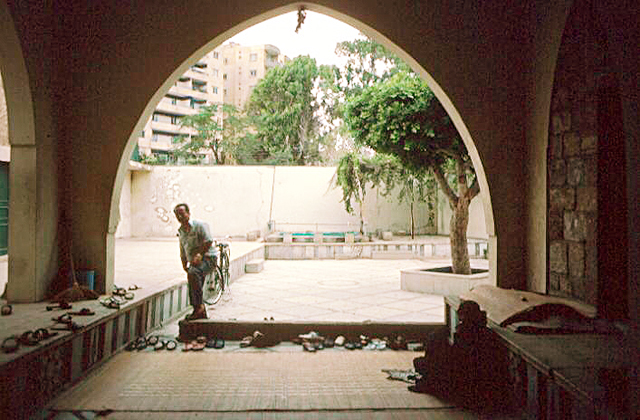 Courtyard, viewed from mosque entrance