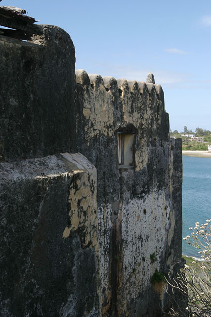 Exterior view of fort outwork at west
