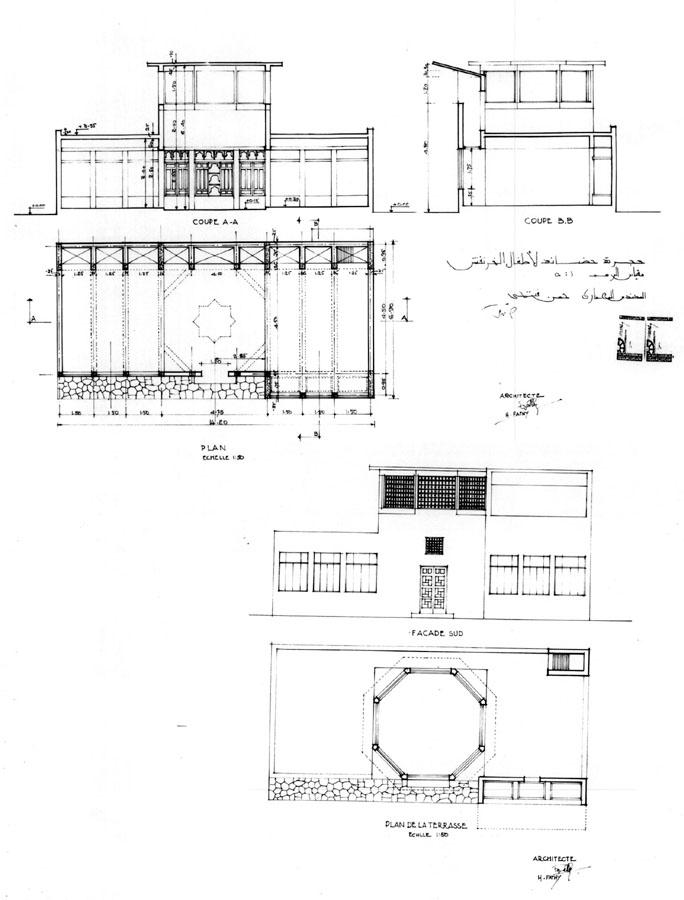 Design drawing: Plans, sections, elevation