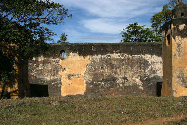 Exterior view, east ramparts