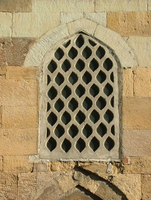 Detail of upper window, west elevation