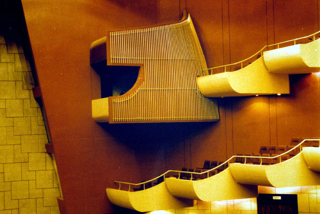 Interior detail of balconies