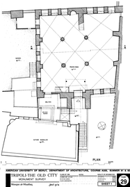 Jami' al-Mu'allaq - Drawing of the building, based on survey: Floor plan.
